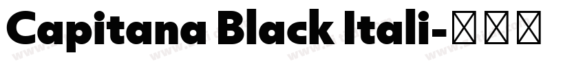 Capitana Black Itali字体转换